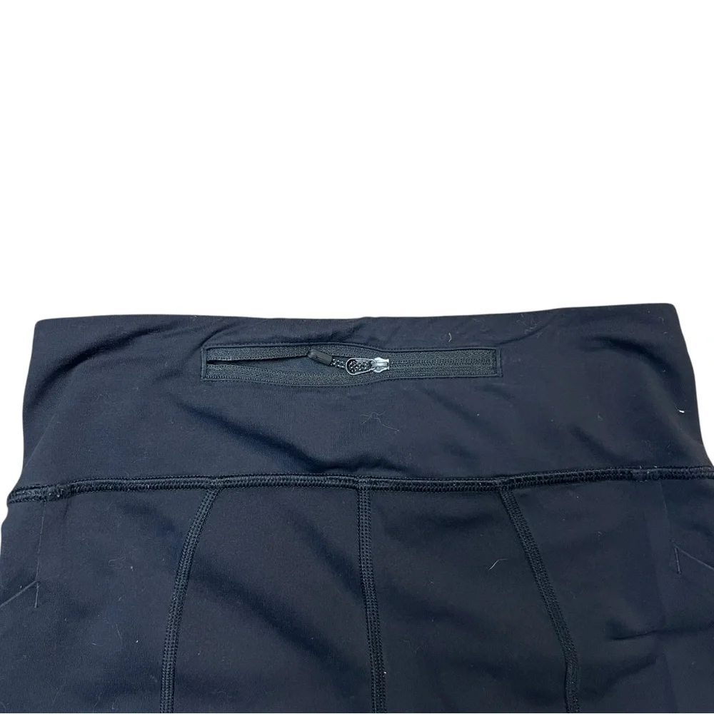 Lululemon Black Base Pace High-Rise Cropped Leggings 22" Size 4 - Picture 6 of 8